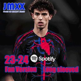 JMXX 23-24 Long sleeved Barcalona Special Soccer Jerseys PATTA Mens Uniforms Jersey Man Football Shirt 2023 2024 Fan Version