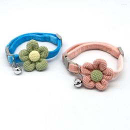 Dog Collars Cozy Pet Collar Neck Accessory With Bell Anti-fade Beautiful Kitten Dogs For Small