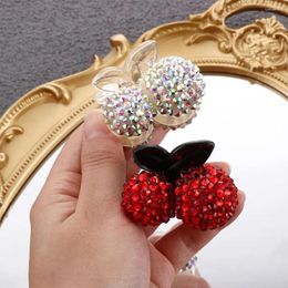 Hair Accessories Lovely Fashion Washing Face Plastic Headwear Korea Clip Headdress Cherry Claw Rhinestone Crab