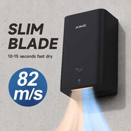 Hand Dryers AIKE Mini Portable Hand Dryer Household Automatic Wall Hand Dryers Bathroom Drying Hands Quickly 10-15s ABS Material AK2822 231113