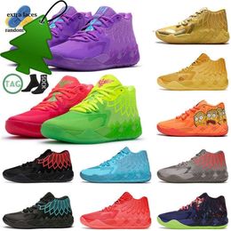 Basketball Shoes MB.01 LaMelo Ball Mens Basketball Shoes Pumps Rick And Morty Not From Here City Black Blast Buzz City Rock Ridge