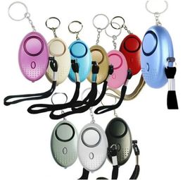 130db egg shaped self-defense alarm, girl safety protection alarm, personal safety scream, large keychain