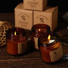 Candles Candles Home Jasmine Rose Aromatherapy Decoration Scented Candle Jars with Wholesale Romantic Decor for Date New Year R231113