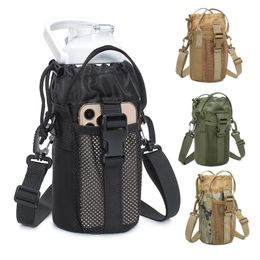 Outdoor Sports Hiking Bag Tactical Assault Combat Camouflage Tactical Molle Pack Water Bottle Pouch NO11-667