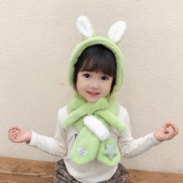 Scarves Wraps Cartoon winter children's scarf decoration imitation otter rabbit fur baby corn kernels collar plush earmuffs collar 231113