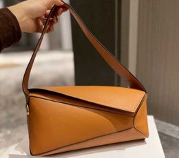 Party Shopping Vacation Shoulder Bags Underarm Irregular Bag Women Handbags Cowhide Crossbody Hobo lowes Covered Front AndHigh quality78