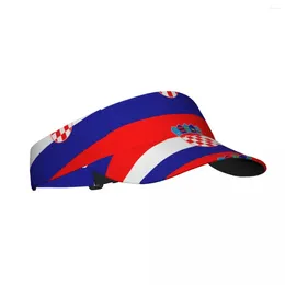 Береты, спортивная кепка от солнца, регулируемый козырек, защита от ультрафиолета, пустая шляпа для тенниса, гольфа, солнцезащитная шляпа для бега, хорватский национальный флаг
