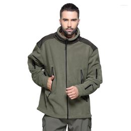 Outdoor Jackets Winter Military Men Fleece Jacket Thicken Thermal Tactical Windproof Climbing Hunting Combat Army Clothing