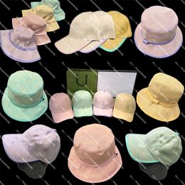 24 Styles Fisherman Hats Designer Letter Baseball Caps Men Women Snapbacks Casquette Couple Canvas Bucket Hat Sport Golf Caps