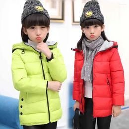 Down Coat Girls Winter Coats Jacket For Clothes Cotton Padded Hooded Kids Children Clothing Girl Parkas Enfant Jackets &
