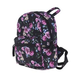 School Bags Fashion Flowers Print Backpack Women Casual Mini Bag For Girl 1-5 Grade Waterproof Travel Rucksack Teens