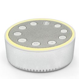 fabric white noise machine built-in six sound with led night light and timer