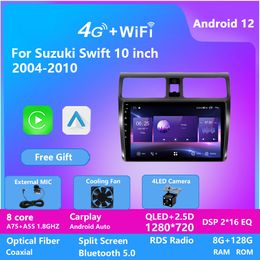 Car Video Dvd Player for Suzuki SWIFT 2004-2010 Screen Dashboard Replacement Android GPS Navigation dsp 10 INCH