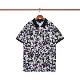 New Fashion London England Polos Shirts Mens Designers Polo Shirts High Street Embroidery Printing T shirt Men Summer Cotton Casual T-shirts Q08