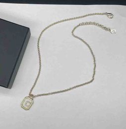 Luxury quality pendant necklace and charm drop earring with square shape and diamond in 18k gold plated have stamp box PS4720A