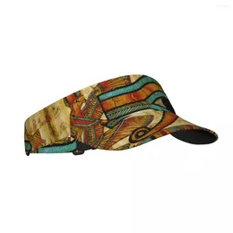 Berets Sports Sun Cap Adjustable Visor UV Protection Top Empty Tennis Golf Running Sunscreen Hat Old Egyptian