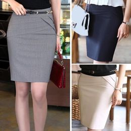 Skirts Women Short Suit Skirts Work Wear Formal Office Ladies Fashion Spring Summer Slim Bodycon Pencil Party Skirt Black Blue 230413