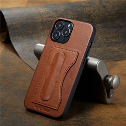 Luxury Business Vogue Phone Case for iPhone 15 Plus 14 13 12 11 Pro Max Samsung Galaxy S23 S22 S21 Ultra Card Slot Leather Wallet Bracket Car Mount Back Cover Shockproof