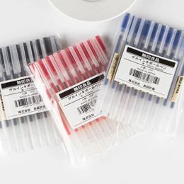 Ballpoint Pens 5PcsSet kawaii MUJIs Gel Pen BlackRedBlue 038mm 05mm Ink Japan Colour Office School Stationery 231113