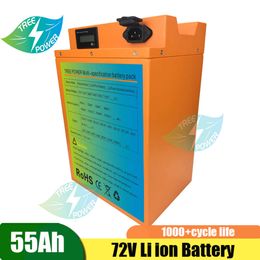 Lithium ion Battery Pack 20S 72v 55Ah For Giant Electric Vehicle Electric Bike + charger