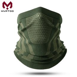 Cycling Caps Masks Motorcycle Neck Gaiter Bikers Warmer Face Cover Moto Riding Winter Windproof Snowmobile Ski Mask Breathable Mesh Bandana Scarf 231108