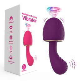 Vibrators Clit Sucking Vibrator Egg Nipple Vacuum Suck Sex Toy for Woman 2 In 1 Vibrat GSpot Stimulation Egg Vibrating Massager 230413