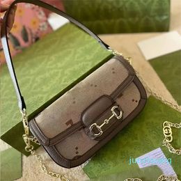 Totes Designer Purse Luxury Chain Bag Woman Shoulder Bag Brown Leather Womens Retro Saddle Fashion Crossbody Bag