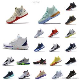 OG Retro Kyrie 5 pg 5 basketball shoes for Men, Youth, and Kids - Black/Mum Red/Easter/BHM/Christmas White/Blue/Yellow Sneakers