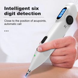 Full Body Massager Acupuncture Pen With Digital Display Electro Point Muscle Stimulator Device Massage Equipment Health Care 231113