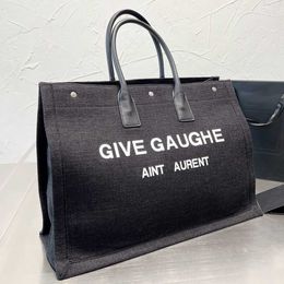 Four yslsbags Bag Designer Tote Rive Gauche New Seasons Unisex Canvas Travel Capacity Abrasion and Dirt Resistant R00V