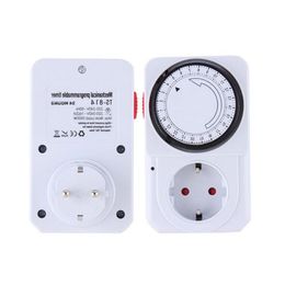 Freeshipping 24 Hour Mechanical Electrical Plug Program Timer Power Switch Energy Saver Igted