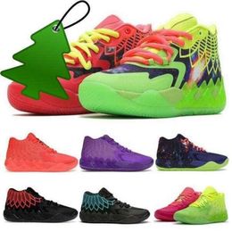 Basketball Shoes MB.01 Melo Ball Mens Basketball Shoes MB1 Buzz City Rick Galaxy Purple Rock Ridge Red Blast 2022 Athletic Man