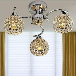 Chandeliers Modern Three Light Sources Crystal Led Lamps Living Room E14 Bulb Chandelier Lighting Lustre Lights Pendant