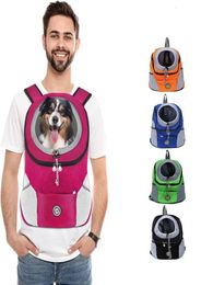 Dog Pet dog backpack Portable travel breathable Outdoor 231110