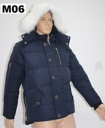 Top Quality Men's Down Outerwear Coats Outdoor Wyndham Parkas Coats Mens Womens Designers Jackets Parka Jackets Veste Homme Winter Big Fur Hoodies blue