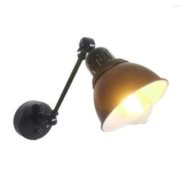 Wall Lamp Vintage Rocker Arm For Plug Adjust Dimming Sconces Home Decoration Read Bedside Light Interior Lighting