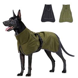 Dog Apparel Large Dogs Clothes Winter Dog Jacket Warm Vest Coat For Big Medium Pet High Collar Clothing Reflective Autumn Spring Doberman 231110