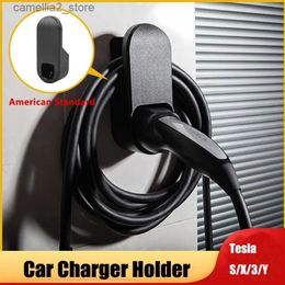 Electric Vehicle Accessories Charger Holder For Tesla Model S X 3 Y 2023 Charging Adapter Cable Wall Bracket Electric Vehicle Socket Accessories 2022 Q231113