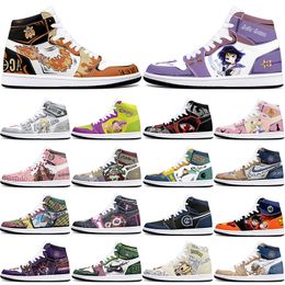 DIY classics Customised shoes sports basketball shoes 1s men women antiskid anime cool fashion Customised figure sneakers 0001PVXS