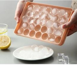 Round Ice Cube Tray Ice Ball Maker Tools Mould for Freezer,Mini Circle Ice-Cube Tray Making 1 in X 33PCS Sphere Ice-Chilling Cocktail Whiskey Tea & Coffee