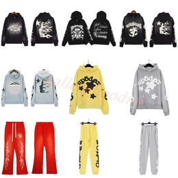 Designer Hoodies Hellstar Hoodie Vintage Sweatshirts Portrait High Street Tide Hip Hop Thickened Athleisure Hand Painted Pockets Womens Sweaters Thick Hoody