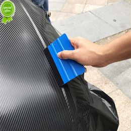 New Vinyl Carbon Fibre Window Ice Remover Cleaning Wash Car Scraper With Felt Squeegee Tool Film Wrapping