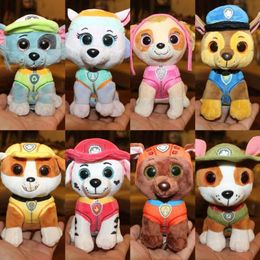 Factory wholesale 15cm 8 styles Dog Patrol plush Toys Animation Film and Television surrounding dolls children's gifts