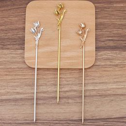 Hair Clips 20 Pieces/Set 145mm Metal Hairpins Bun Sticks Bridal Headwear Flower Chopsticks Accessories For Women