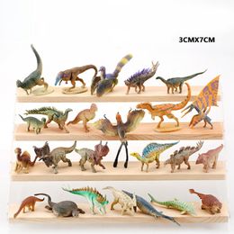 Action Toy Figures 24pcs/lot Batch Mini Dinosaur Model Children's Educational Toys Cute Simulation Animal Small Figures For Boy Gift For Kids Toys 230412