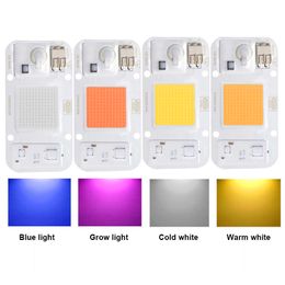 Grow Lights Driverless LED COB Lamp AC 220V 50W DOB Beads Smart IC No Need Driver Holder DIY Full Spectrum Plant Grow Light Bulb Floodlight P230413