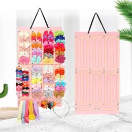 Jewelry Pouches Solid Color Necklace Felt Hanging Earring Organizer Storage Bag Children Hair Clips Holder