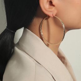 Dangle Earrings Women Big Circle Hoop Statement Ear Ring Fashion Jewellery Gift Nightclub DJ 2023 Cricle Earring