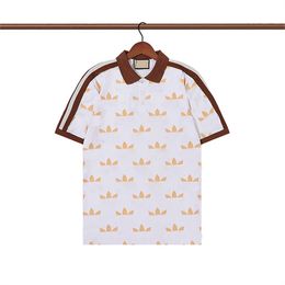 New Fashion London England Polos Mens Designers Polo Shirts High Street Embroidery Printing T Shirt Men Summer Cotton Casual T-shirts Qx17