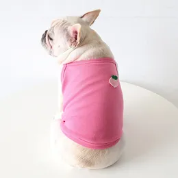Dog Apparel Fluorescent Camisole Cute Cotton Fat Clothes Cool Thin Vests For Spring And Summer Designer Pet Clothing